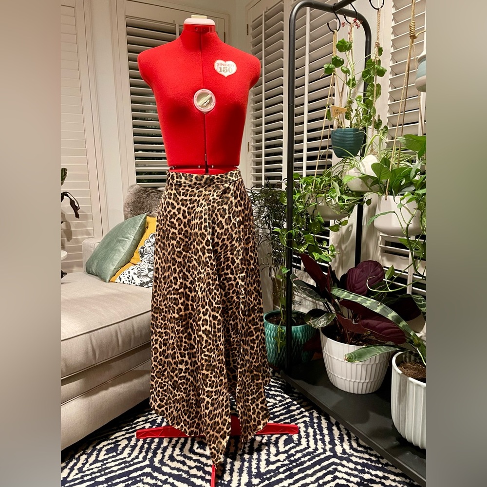 ZARA Leopard Print Maxi Skirt